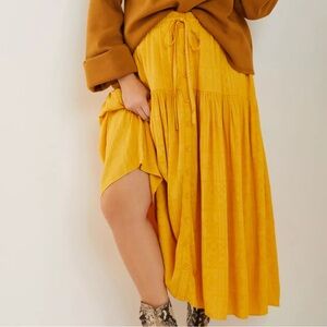 Maeve Carnacion Textured Maxi Skirt XS